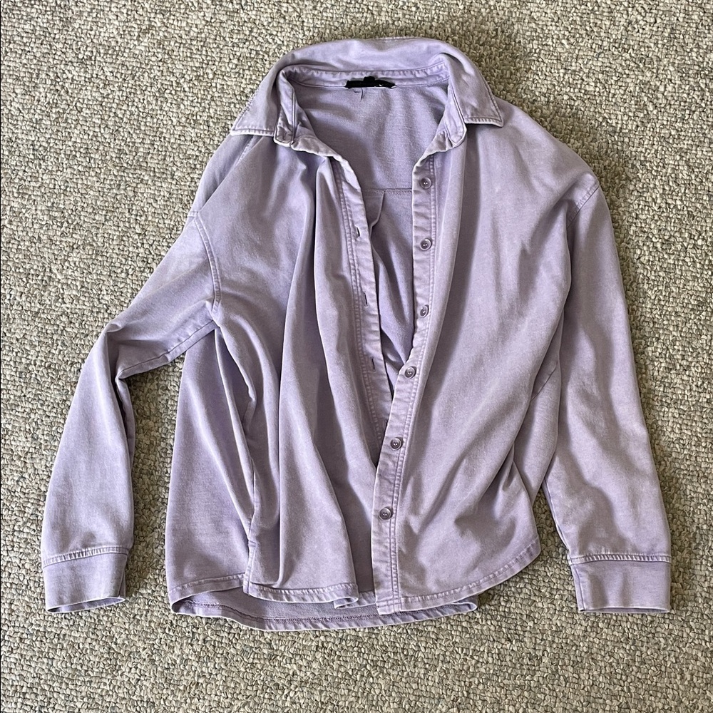 Jane and Delancey Light Purple Button-Up Shirt